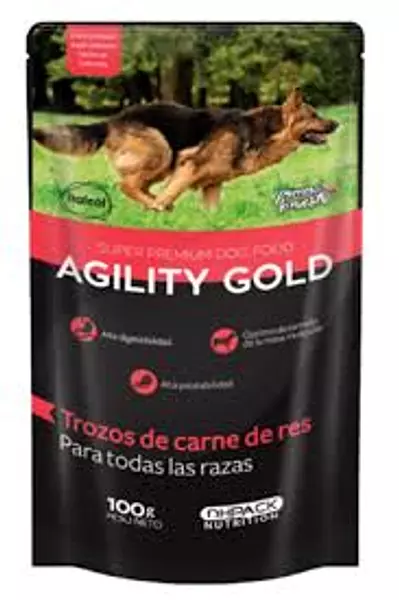 Agility Gold Trozos Carne De Res