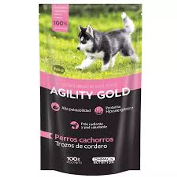 Agility Gold Trozos Cordero Cachorro