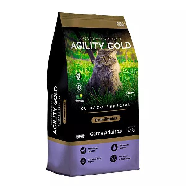 Agility Gold Gatos Esterilizados X 1.5 Kg