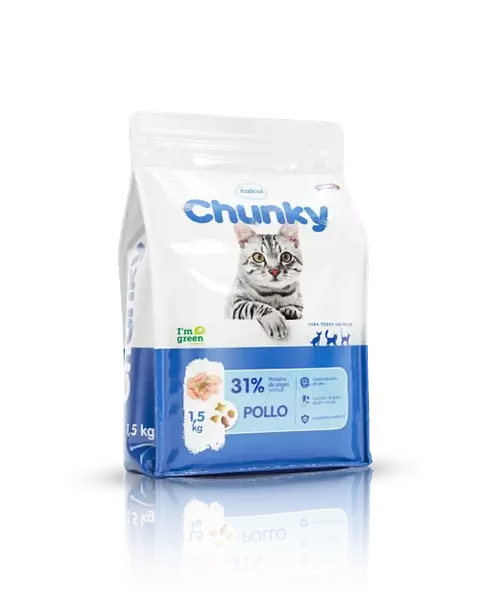 Chunky Gatos Pollo X 500 Gr