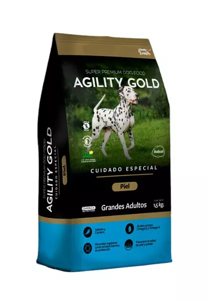 Agility Gold Cuidado Especial Piel- Grandes Adultos X1.5kg