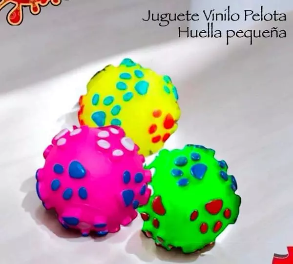 Juguete Vinilo Pelota Huella Pequeña.