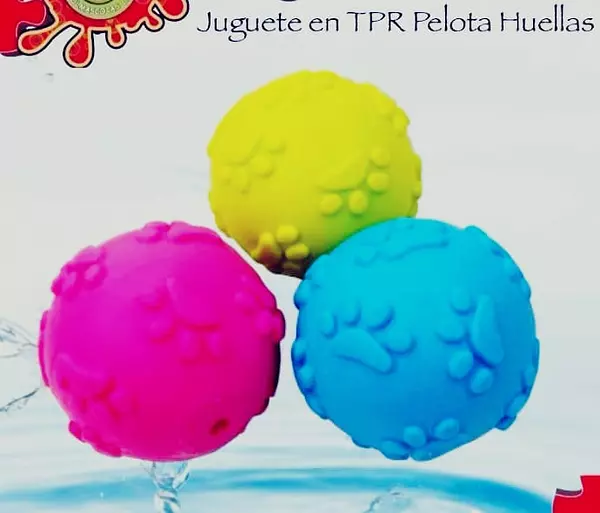 Juguete En Tpr Pelota Huellas