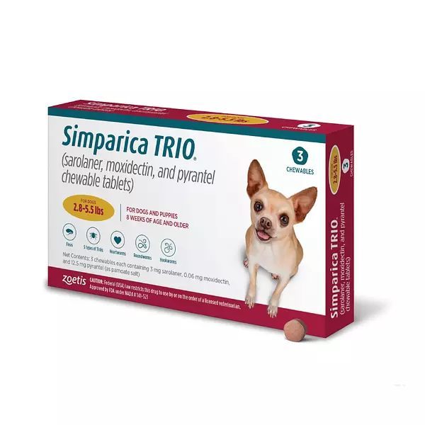 Simparica Trio 1,25 - 2,5 Kg